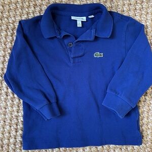 Lacoste - kids long sleeve polo - size 4